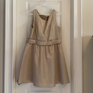 Gold metallic dress